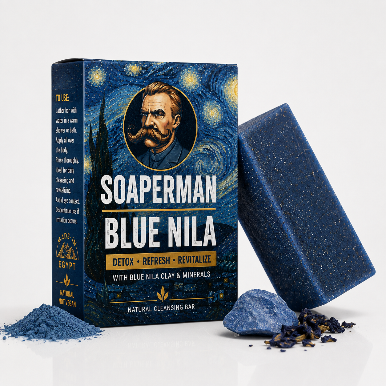 Soaper Man Blue Nila – Detox Cleansing Bar
