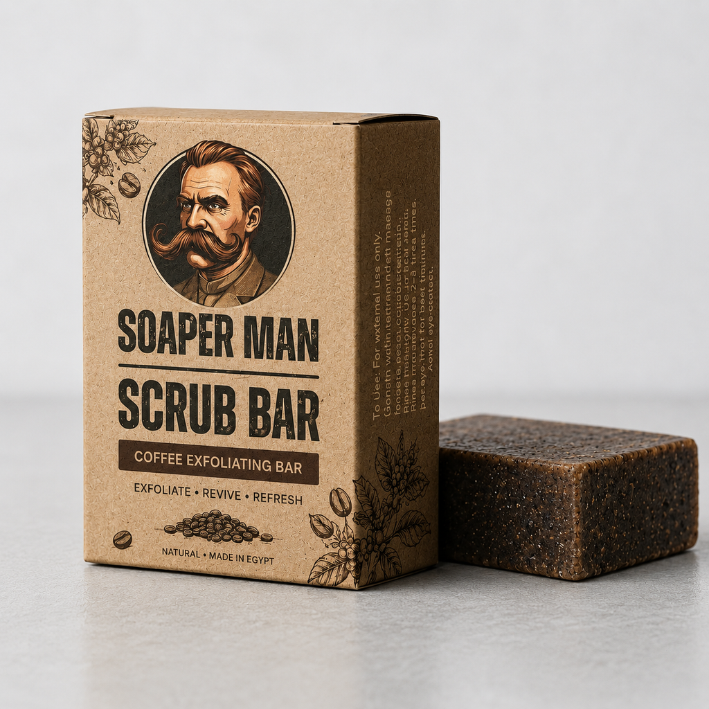 Soaper Man Scrub Bar – Coffee Exfoliating Bar